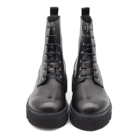 Dsquared2 Logo Combat Boots - Leather - Black 46 13US $1290 main image 5